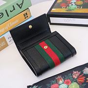 Gucci Ophidia GG Wallet Leather Black 523174 12.5x10x3cm - 3