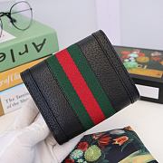 Gucci Ophidia GG Wallet Leather Black 523174 12.5x10x3cm - 2