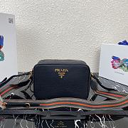 Prada Leather Cross-Body Bag Black 1BH082 22x15x9cm - 1