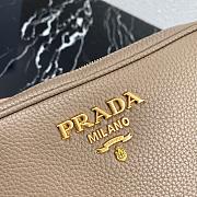 Prada Leather Cross-Body Bag Beige 1BH082 22x15x9cm - 2