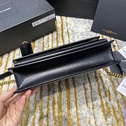 Ysl Medium Sunset Satchel Leather Black 634723 25x18x5cm - 2