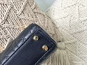 Dior Micro Lady Dior Bag Cannage Leather Black S0856 12×10×5cm - 6