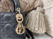 Dior Micro Lady Dior Bag Cannage Leather Black S0856 12×10×5cm - 4