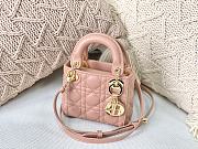 Dior Micro Lady Dior Bag Cannage Leather Rose Pink S0856 12×10×5cm - 1
