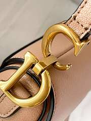 Dior Micro Saddle Grained Leather Beige S5662 12x7.5x5cm - 4