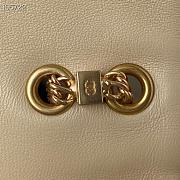 Chanel Flap Bag Leather Gold-tone Metal Beige AS2976 16×23.5×6.5cm - 3