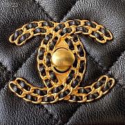 Chanel Small Flap Bag Leather Gold-tone Metal Black AS2976 20×6×15cm - 2