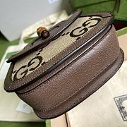 Gucci Mini Jumbo GG Bag With Bamboo 686864 17x12x7.5cm - 3