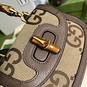 Gucci Mini Jumbo GG Bag With Bamboo 686864 17x12x7.5cm - 2