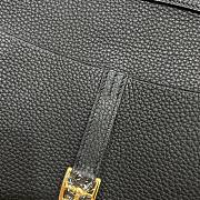 Hermes Halzan 25 Bag Black H082027 25cm - 6