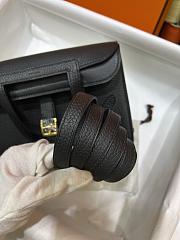 Hermes Halzan 25 Bag Black H082027 25cm - 5