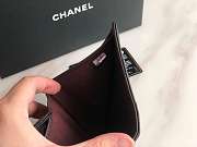 Chanel Small Flap Wallet Black Sliver-tone Metal A82288 10.5x11.5x3cm - 4