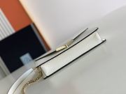 Prada Saffiano Leather Shoulder Bag White 1BD318 21.5x14x4cm - 4