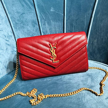 ysl red wallet