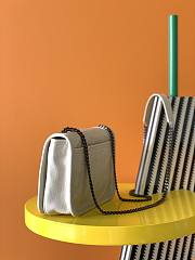 Ysl Niki Chain Wallet White 583103 19x15x6cm - 6
