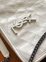 Ysl Niki Chain Wallet White 583103 19x15x6cm - 5