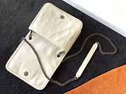 Ysl Niki Chain Wallet White 583103 19x15x6cm - 2
