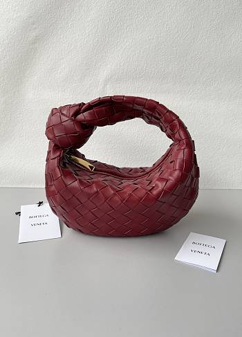 Bottega Veneta Mini Jodie Burgundy 651876 23x15x5cm