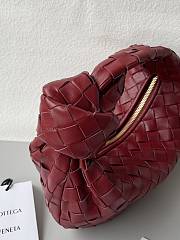 Bottega Veneta Mini Jodie Burgundy 651876 23x15x5cm - 5