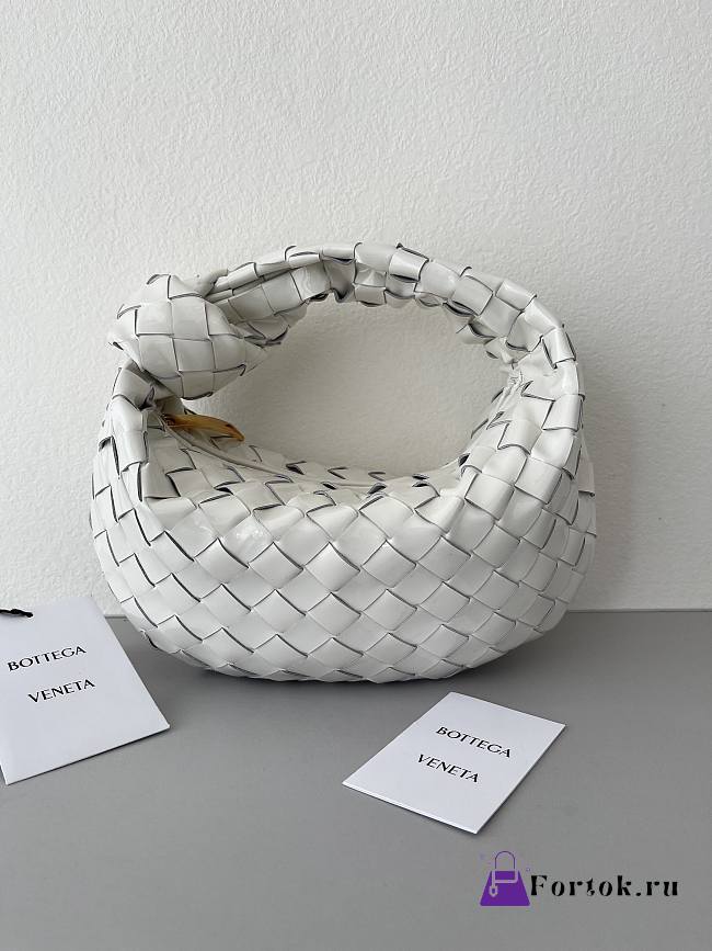 Bottega Veneta Mini Jodie White 651876 23x15x5cm - 1