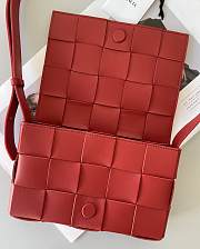 Bottega Veneta Cassette Red 578004 23x15x6cm - 2