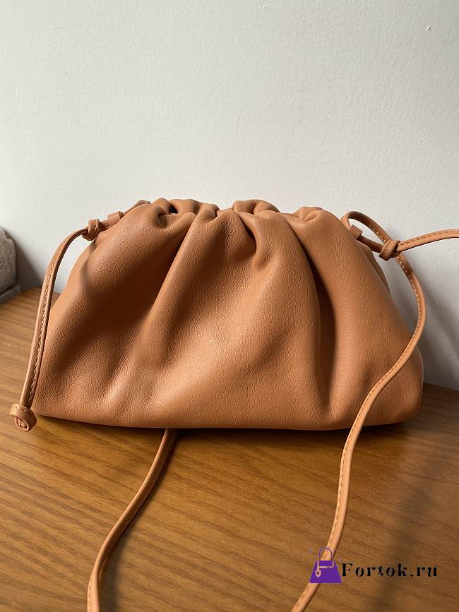 Bottega Veneta Mini Pouch Brown 585852 22x12X7cm  - 1
