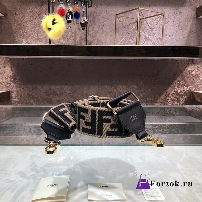 Fendi FF Strap Brown/Black 110cm - 1