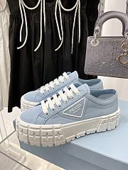 Prada Double Wheel Sneakers Blue - 2