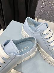 Prada Double Wheel Sneakers Blue - 4