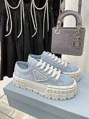 Prada Double Wheel Sneakers Blue - 5