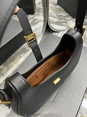 Ysl Le Fermoir Hobo Bag Leather Black 6726152 24.5×18×7cm - 2