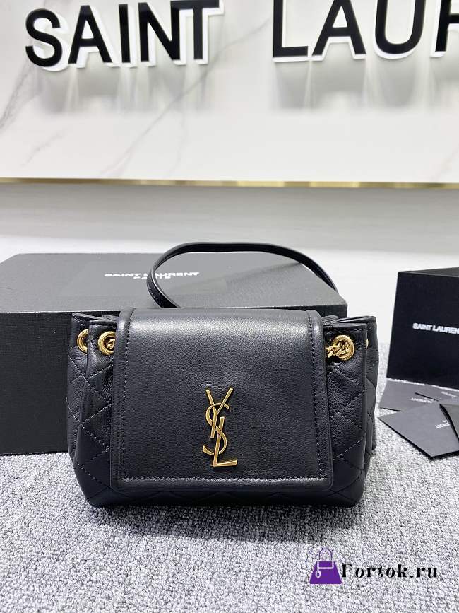 Ysl Mini Nolita Black 6727381 18x13x6cm - 1