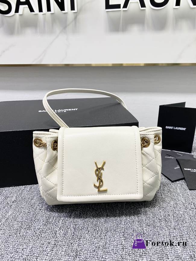 Ysl Mini Nolita White 6727381 18x13x6cm - 1