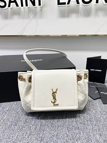 Ysl Mini Nolita White 6727381 18x13x6cm