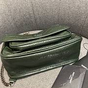 Ysl Baby Niki In Grained Leather Green 22x16.5x12cm - 3