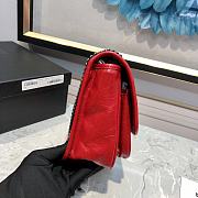 Ysl Baby Niki In Grained Leather Red 22x16.5x12cm - 6