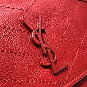 Ysl Baby Niki In Grained Leather Red 22x16.5x12cm - 2