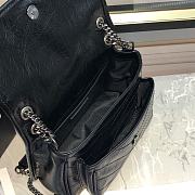 Ysl Baby Niki In Grained Leather Black 22x16.5x12cm - 6