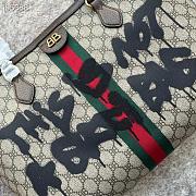 Gucci Medium Hacker Graffiti Tote Bag Beige 38x28x14cm - 6