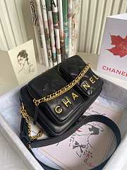 Chanel Camera Bag Black AS2923 20.5cm - 5