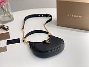 Bvlgari Serpenti Ellipse Shoulder Bag Leather Black 25.5x25x5.5cm - 6