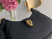 Bvlgari Serpenti Ellipse Shoulder Bag Leather Black 25.5x25x5.5cm - 2