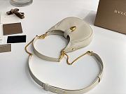 Bvlgari Serpenti Ellipse Shoulder Bag Leather White 25.5x25x5.5cm - 5