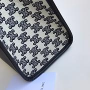 Celine Horizontal Cabas In Triomphe Embroidery Black 43x31x15cm - 6