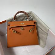 Hermes Kelly 25 Orange 25x10.5x18.5cm - 6