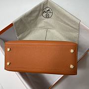 Hermes Kelly 25 Orange 25x10.5x18.5cm - 5