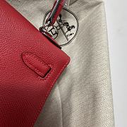 Hermes Kelly 25 Dark Red 25x10.5x18.5cm - 6