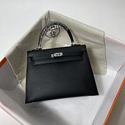 Hermes Kelly 25 Black 25x10.5x18.5cm - 3