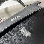 Hermes Kelly 25 Black 25x10.5x18.5cm - 2