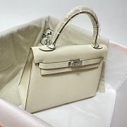 Hermes Kelly 25 White 25x10.5x18.5cm - 2